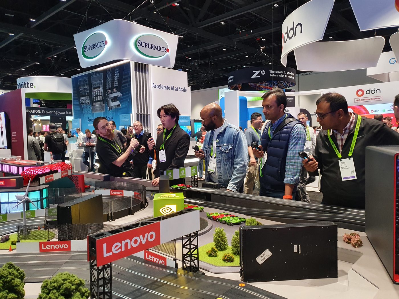 The show floor at NVIDIA GTC 2024